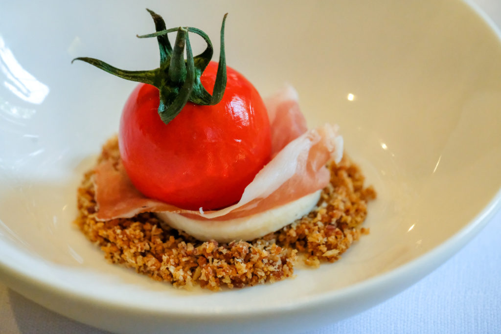 Tomaatje met Parmaham