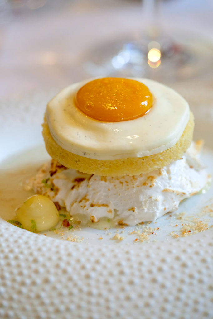 Spiegeleitje van panna cotta