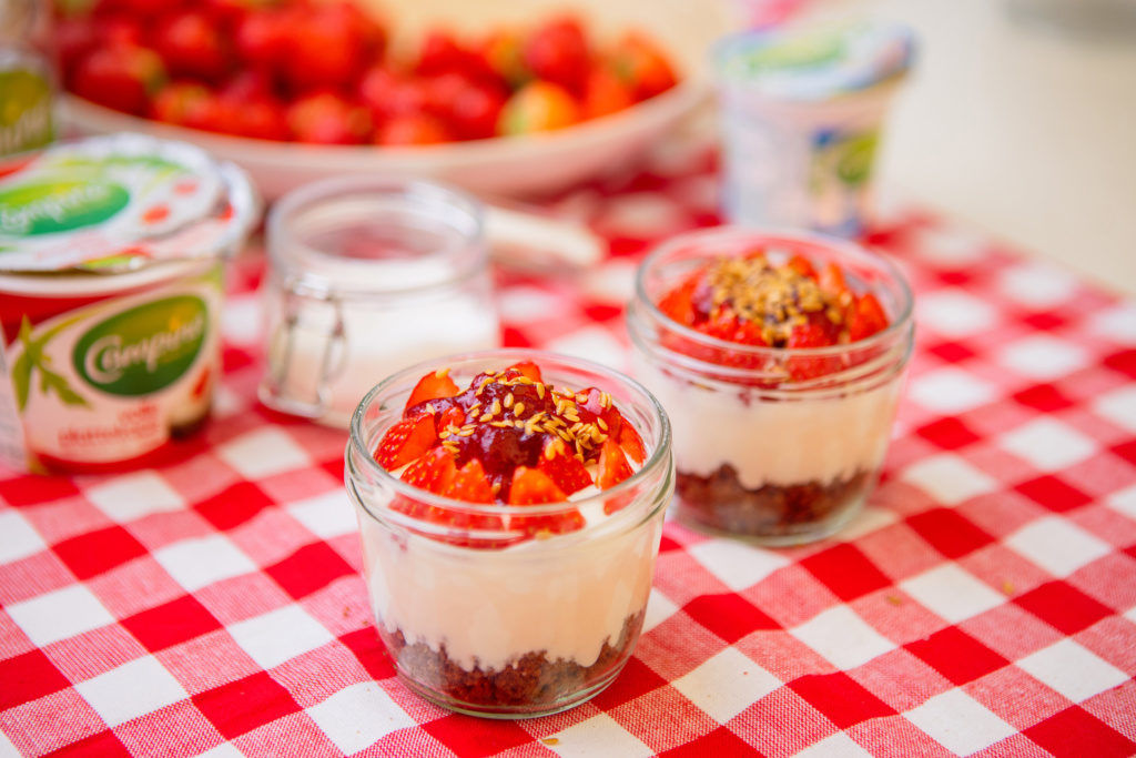 Cheesecake in een glaasje